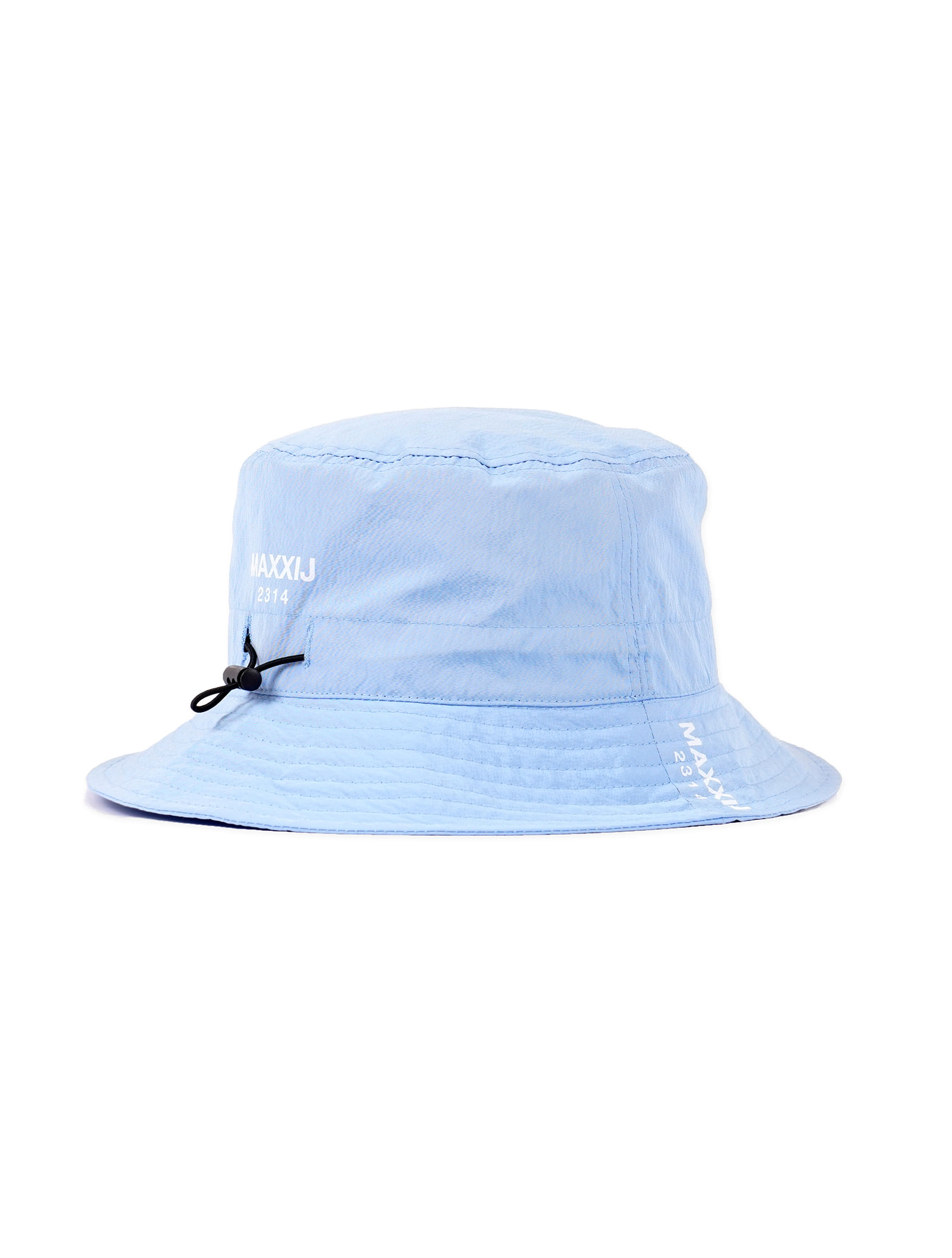Sky Blue Logo Printed E-string Bucket Hat