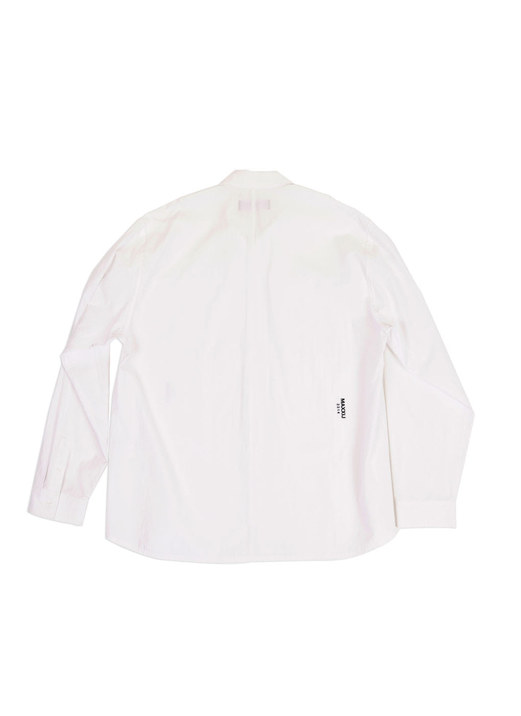 White Military Button Down Oxford Shirt
