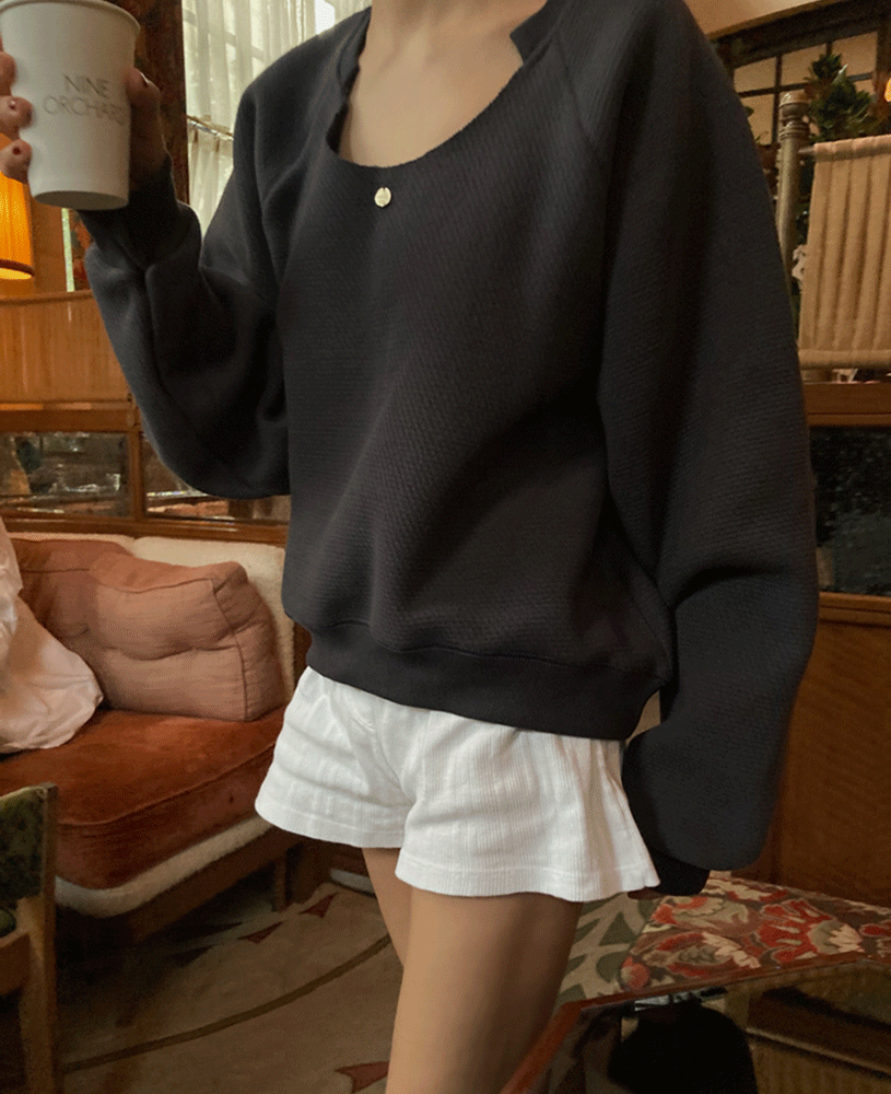 [Dearest] Corner (sweatshirt) -차콜