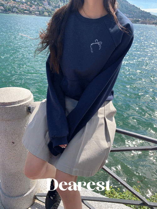 [당일발송][Dearest] Lake (sweatshirt) -네이비