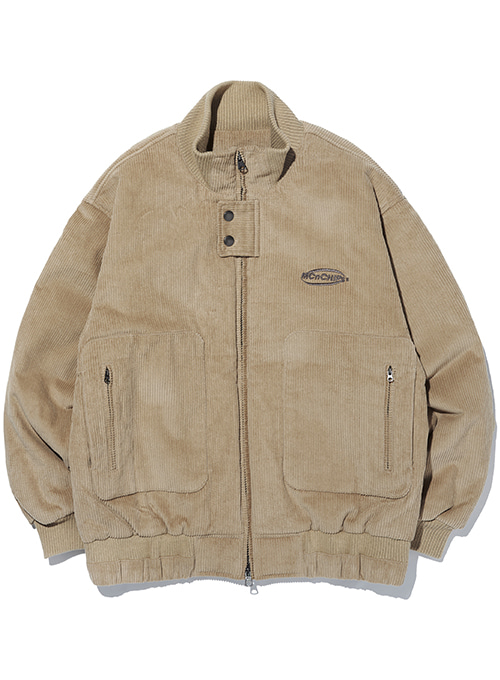 Corduroy two-way jacket [beige]