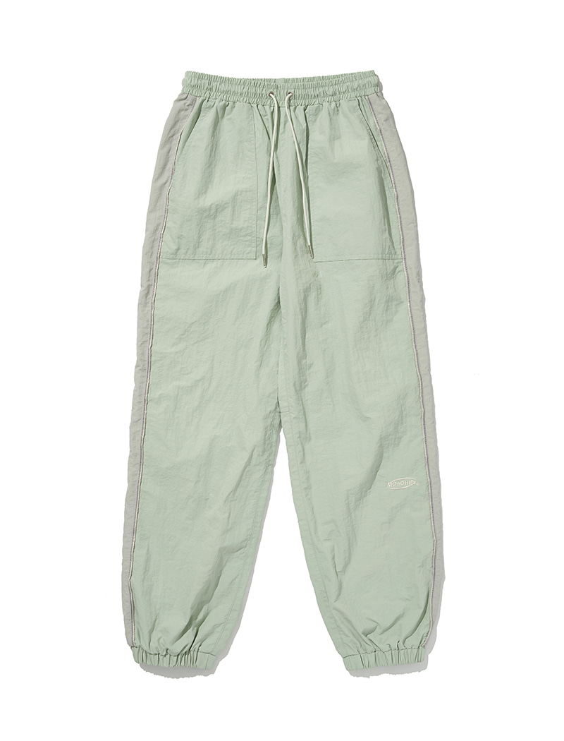 Curve piping pants (mint)