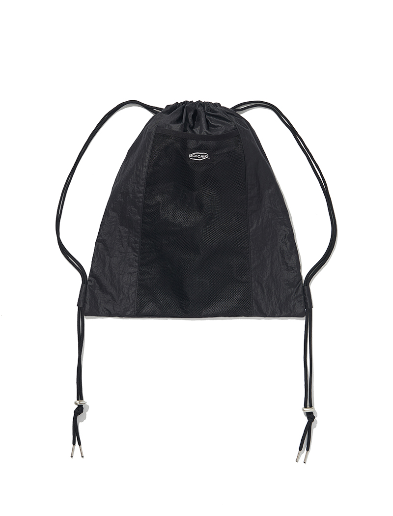 Metal velcro gym sack (black)
