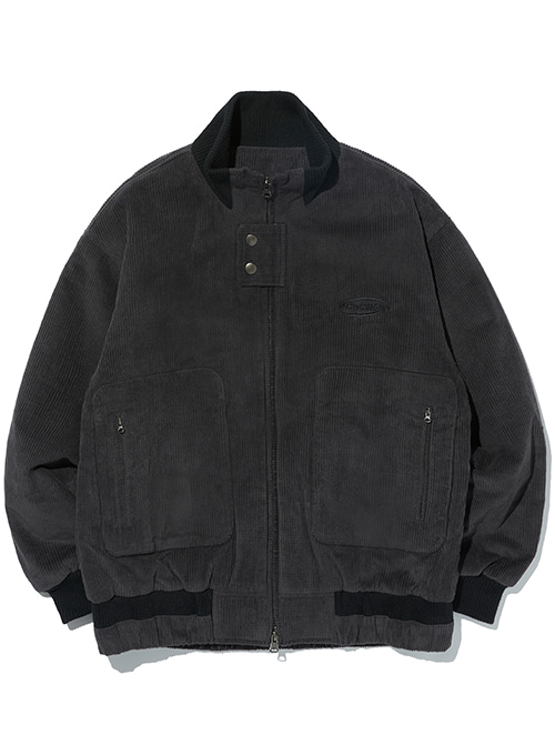 Corduroy two-way jacket [charcoal]