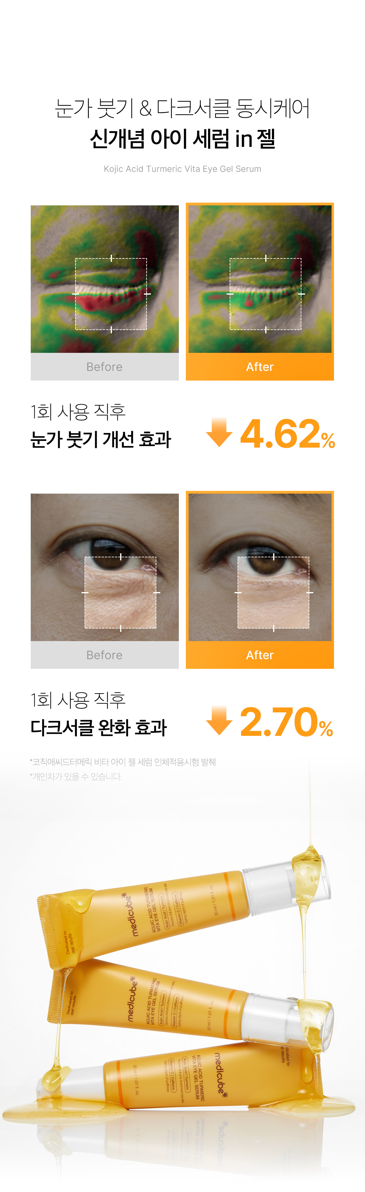 Medicube Kojic Acid Turmeric Vita Eye Gel Serum detail