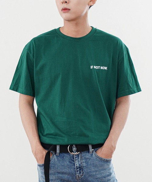 이프나우 오버핏 반팔 티셔츠