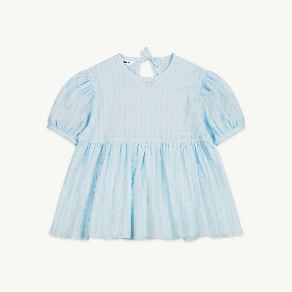 22 S/S Puff blouse - blue