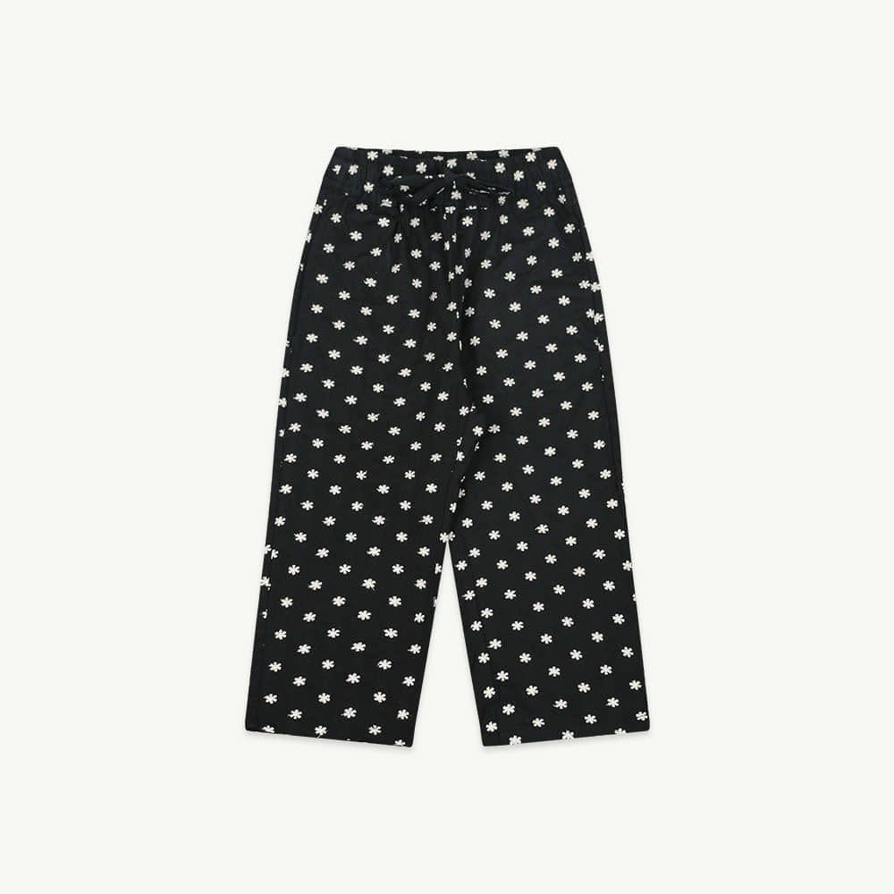 22 F/W Flower embroidery pants - black ( 2차 입고, 당일 발송 )