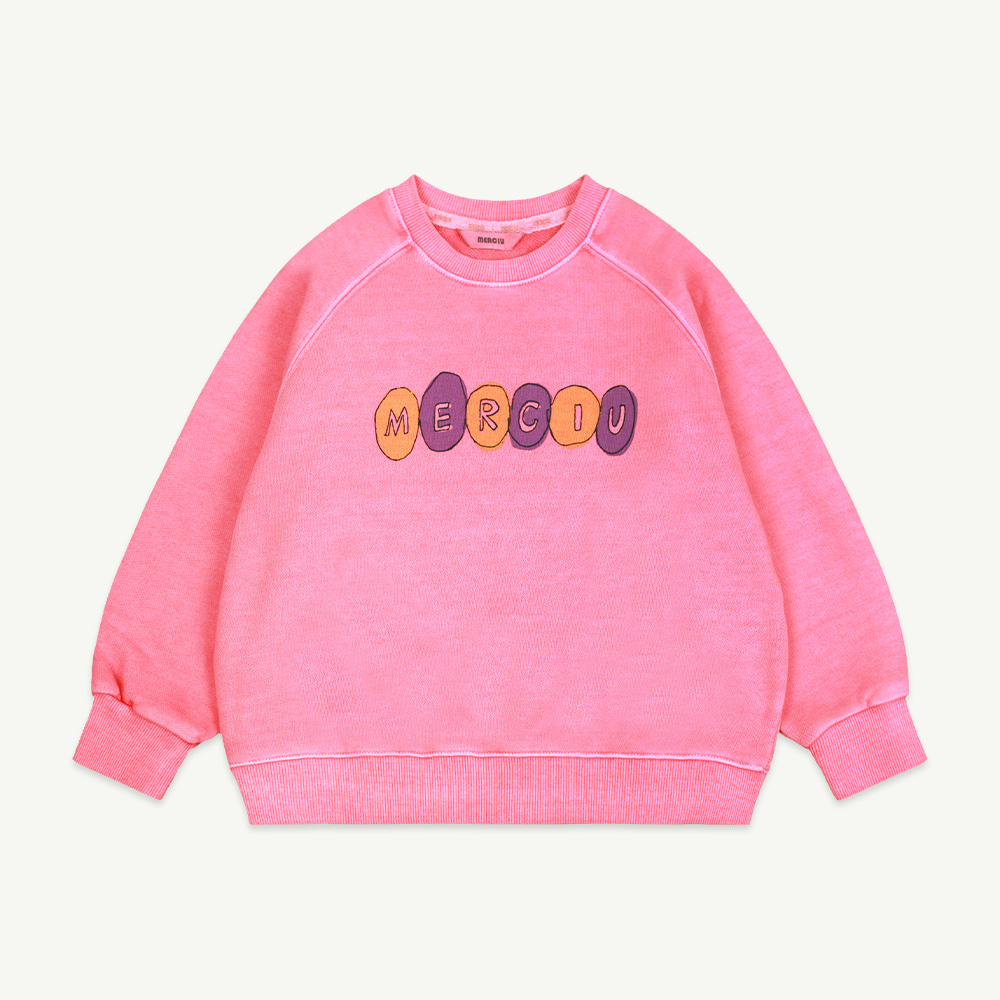 22 F/W Merciu sweatshirt - pink ( 3차 입고, 당일 발송 )