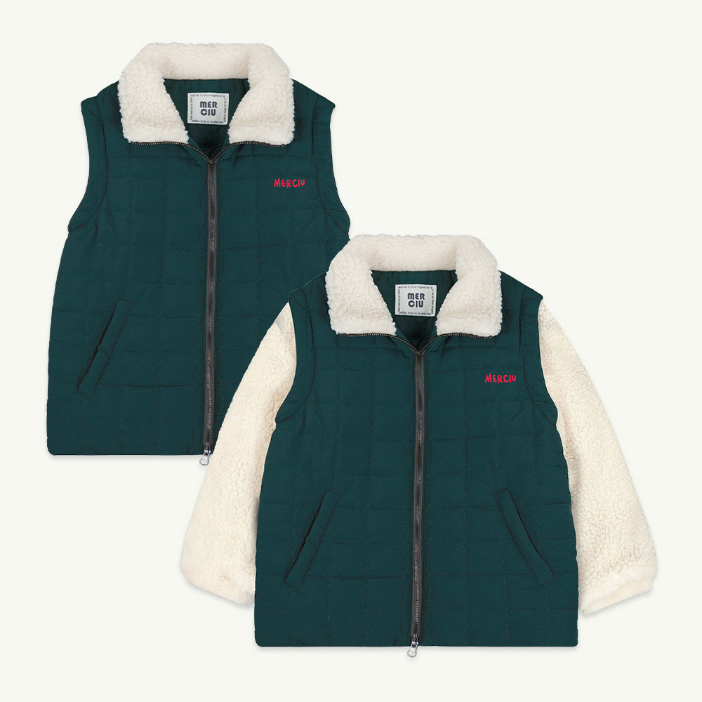 22 F/W Green two in one padding ( 2차 입고, 당일 발송 )