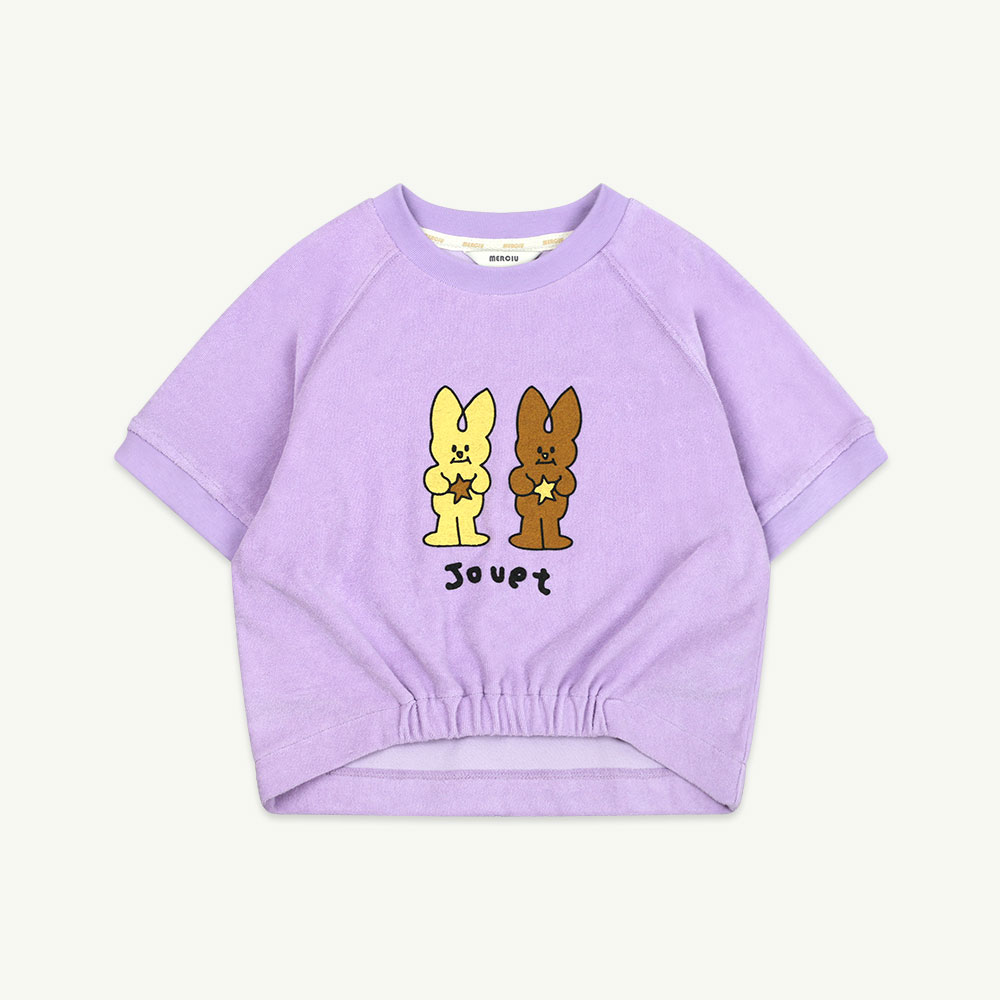23 S/S Rabbit short t-shirt - purple ( 2차 입고, 당일 발송 )