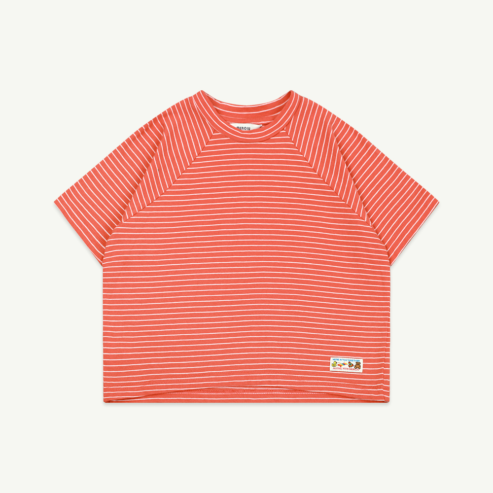 23 S/S Stripe short sleeved t-shirt - red ( 3차 입고, 당일 발송 )