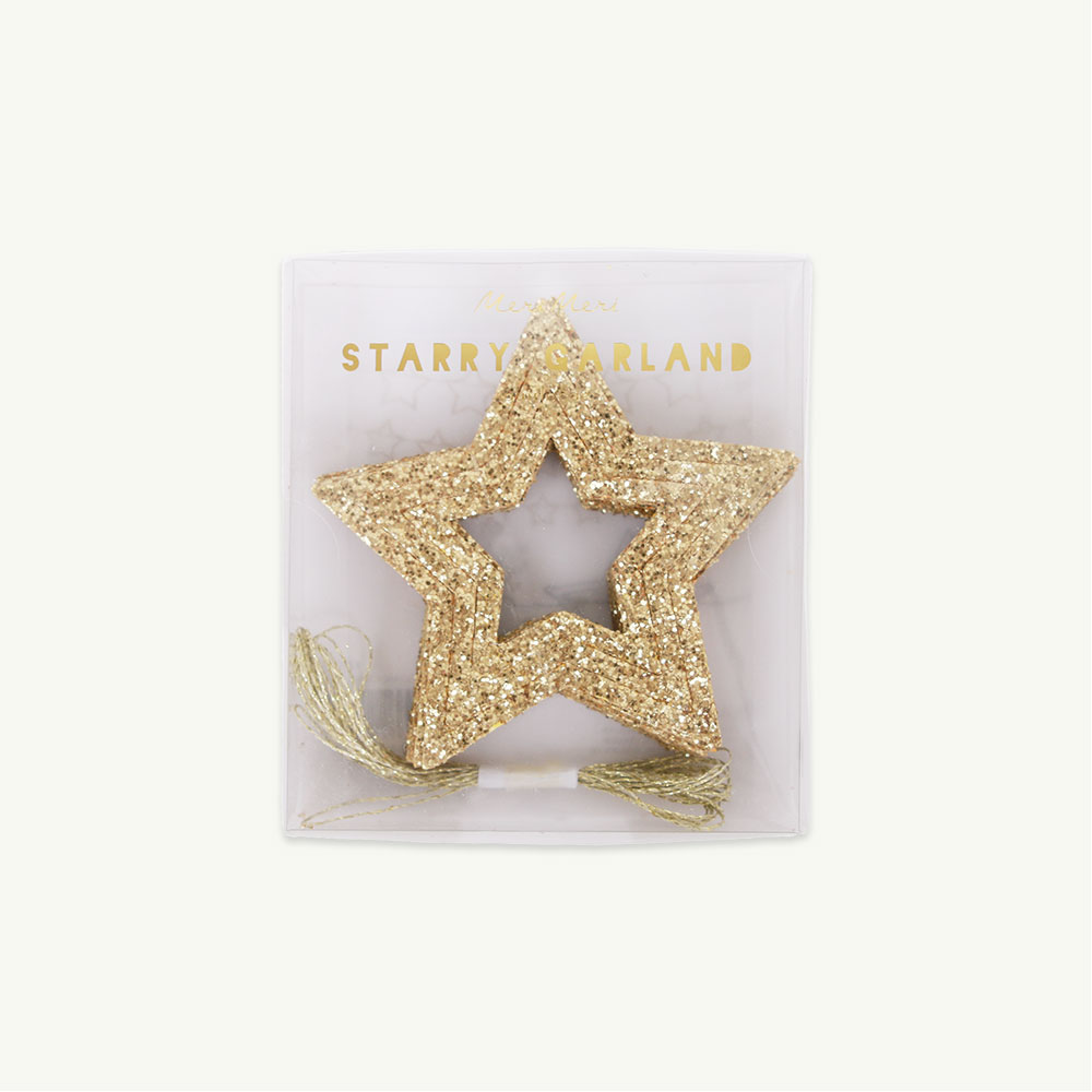 [MeriMeri] Double gold star mini garland ( 당일 발송 )