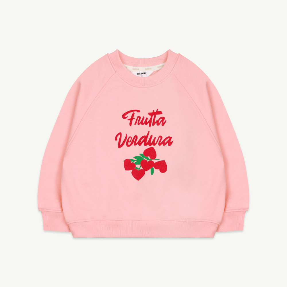 22 S/S Pink heart sweatshirt