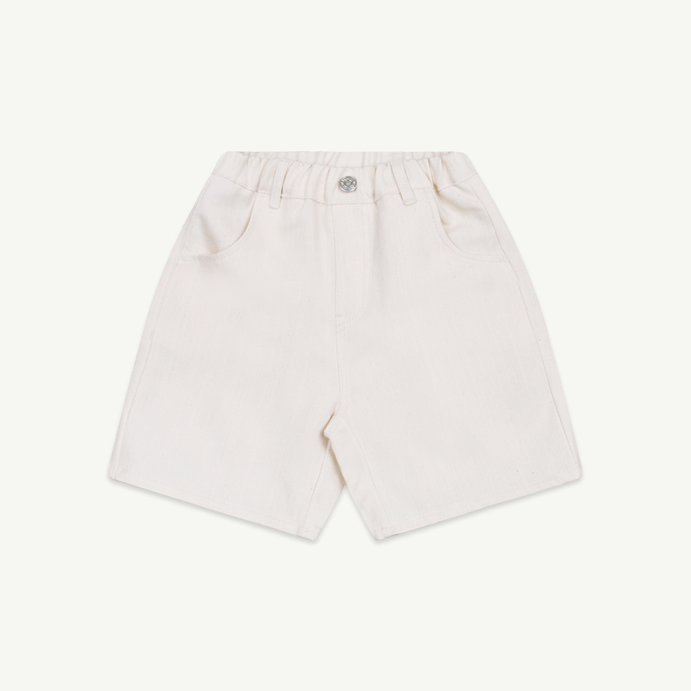 22 S/S Wide shorts - ivory ( 3차 입고, 당일발송 )