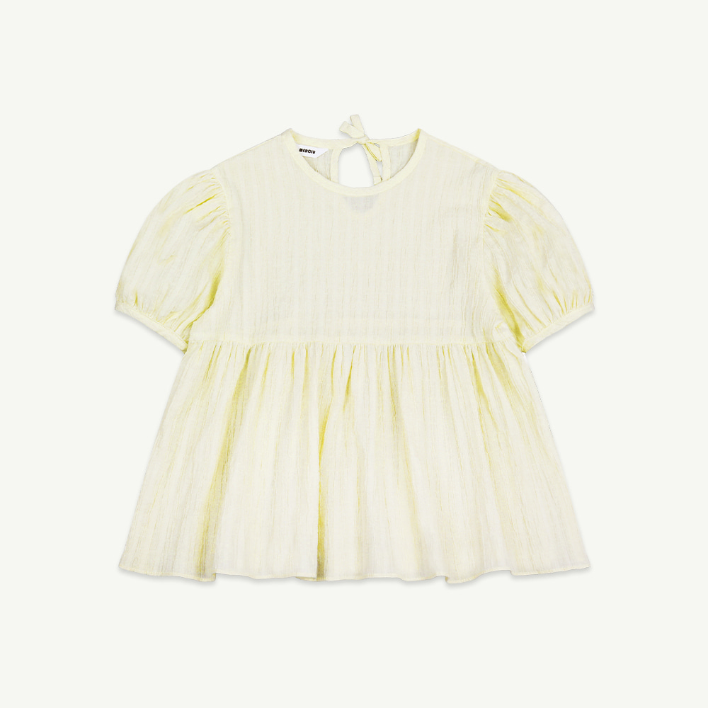 22 S/S Puff blouse - yellow