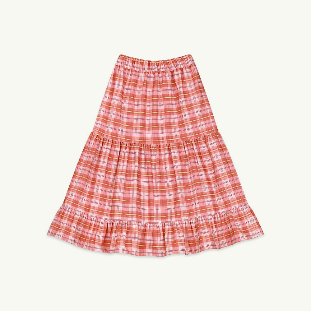 22 F/W Pink check frill skirt ( 3차 입고, 당일 발송 )