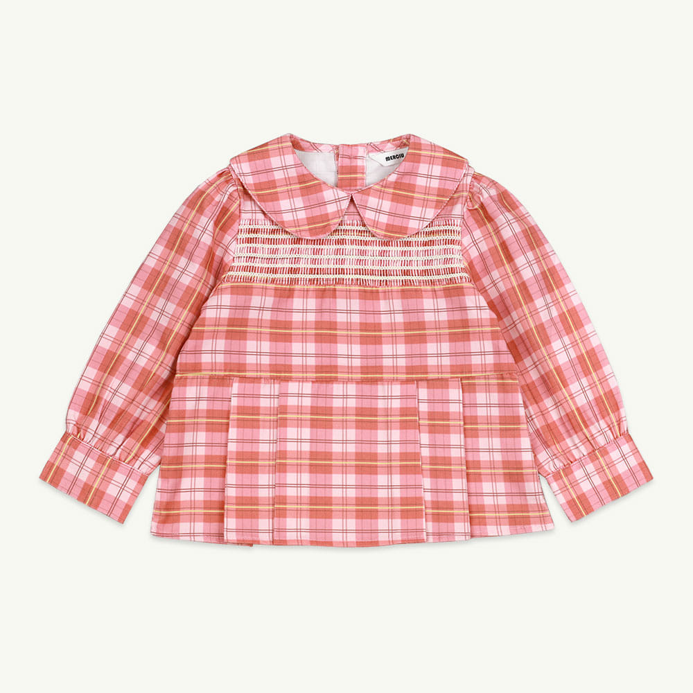 22 F/W Pink smocked blouse ( 2차 입고, 당일 발송 )