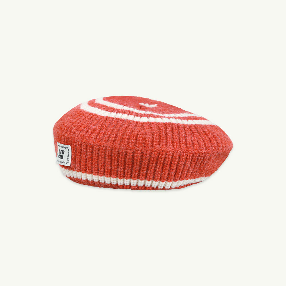 22 F/W Knit beret - coral ( 2차 입고, 당일 발송 )