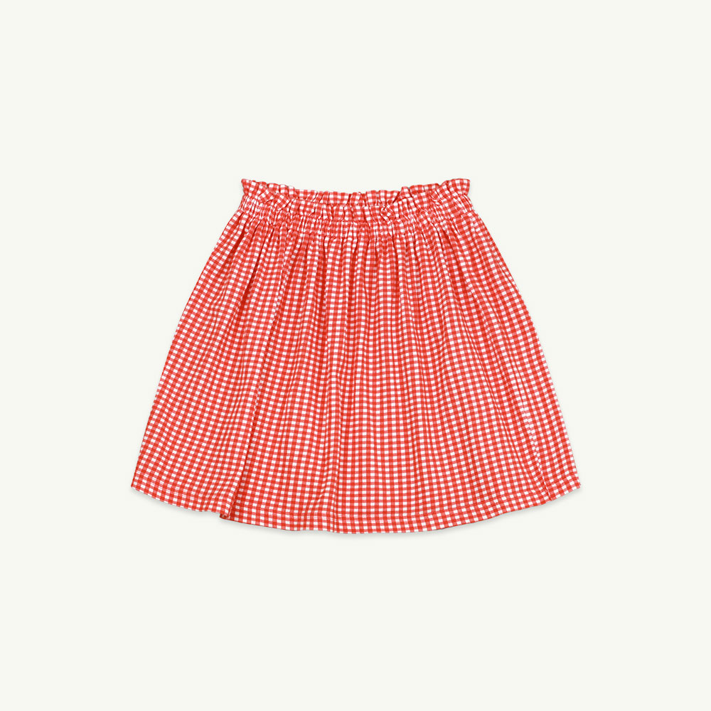 23 S/S Frill red check skirt ( 2차 입고, 당일 발송 )