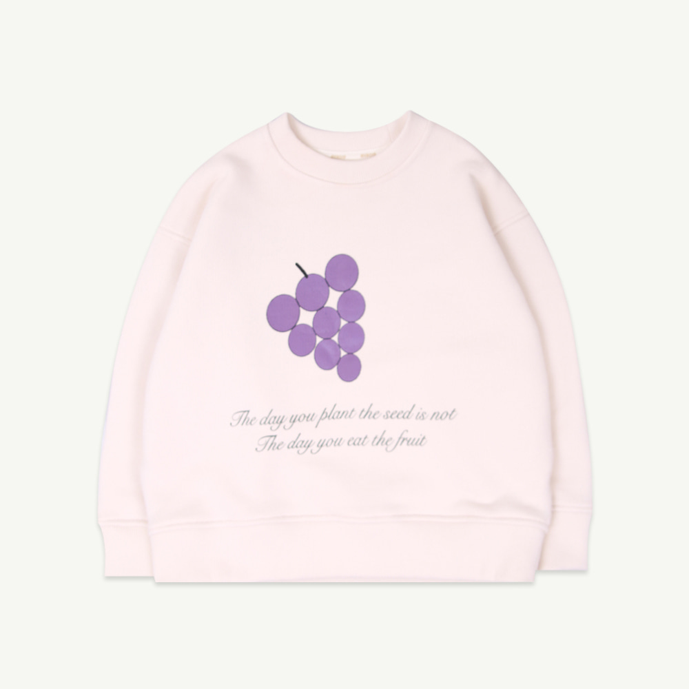 Grape sweatshirt ( 90/100 가능, 당일 발송 )
