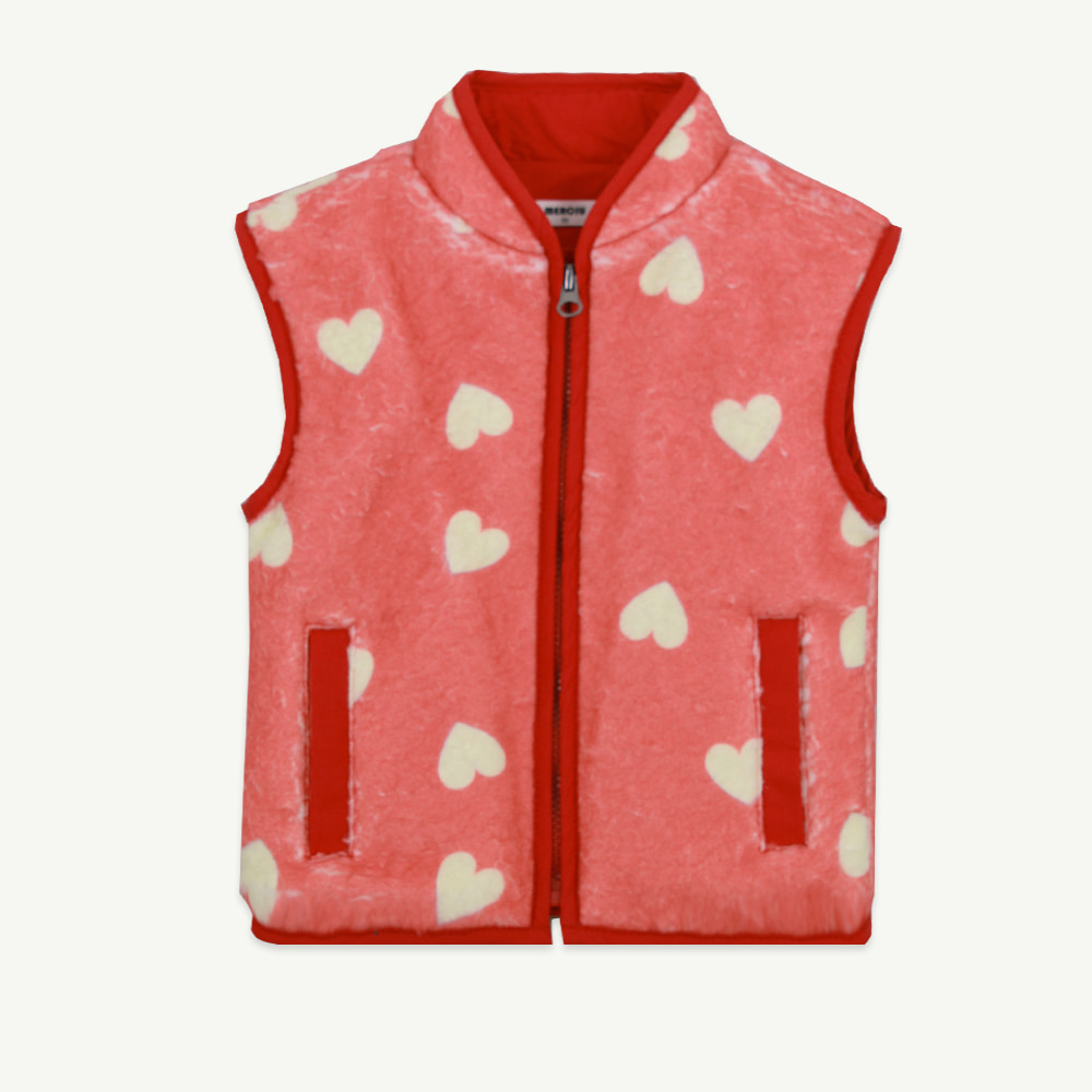 Heart fur vest (2차 입고, 당일 발송)