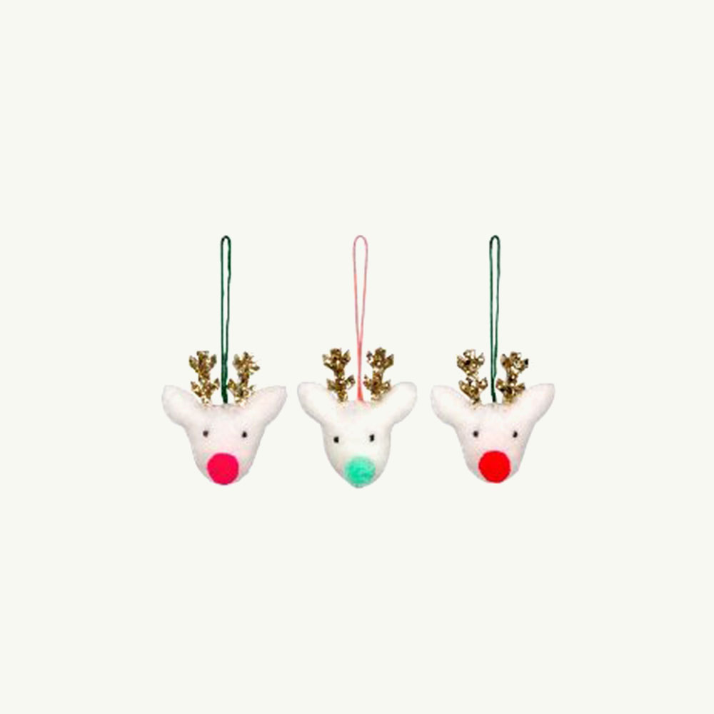 [MeriMeri] Felt Reindeer Head Decorations 3pcs ( 당일 발송 )