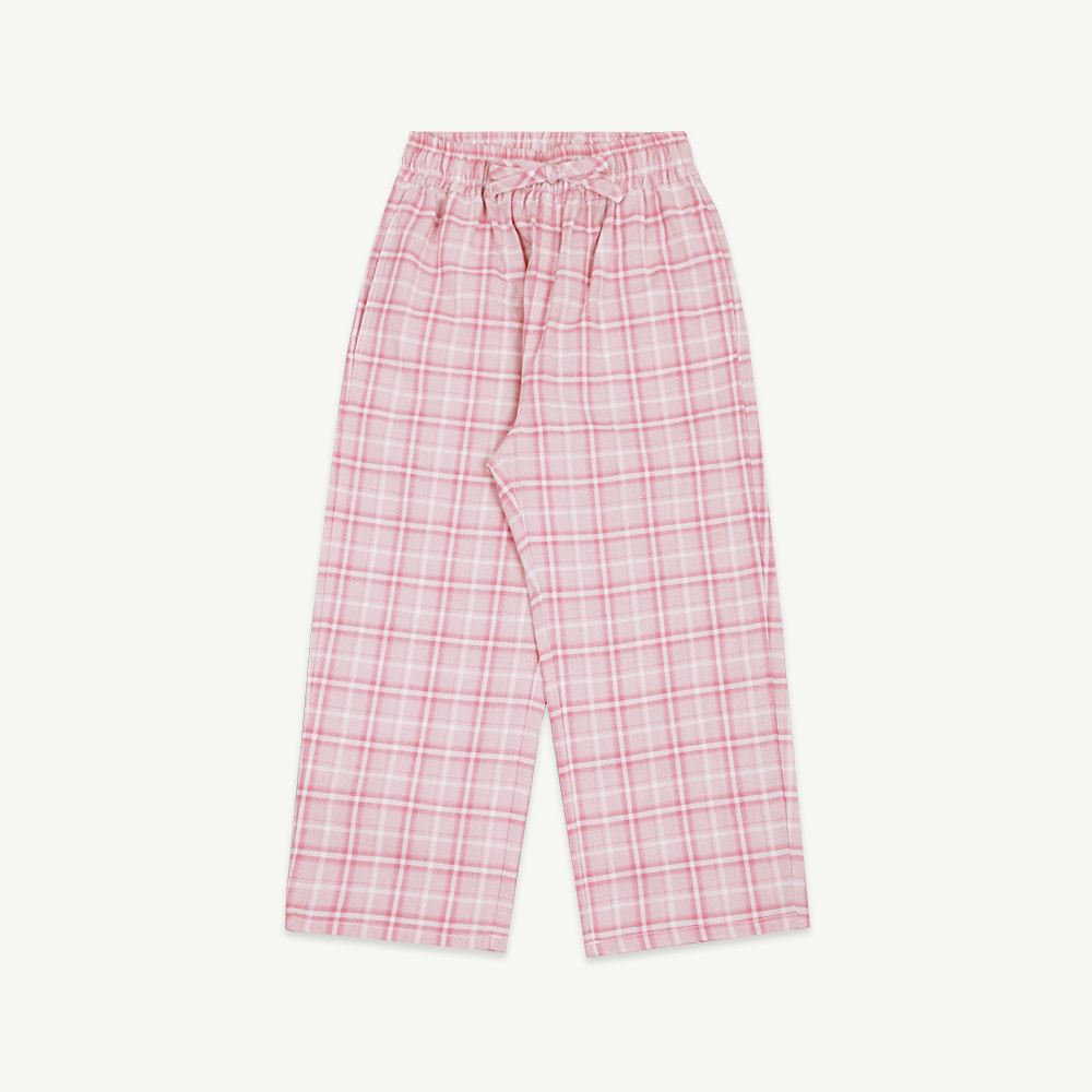 22 S/S Pink check pants