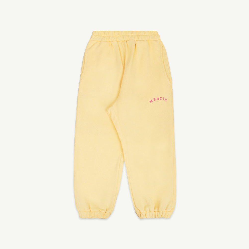 22 S/S Basic jogger pants - yellow ( up to 40%, 8월 15일까지 )