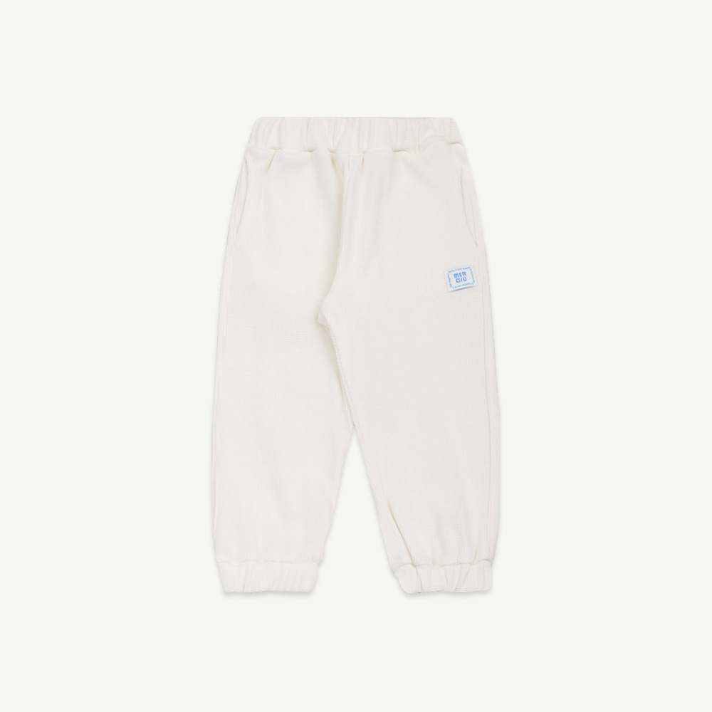 22 S/S Waffle jogger pants - ivory ( up to 40%, 8월 15일까지 )