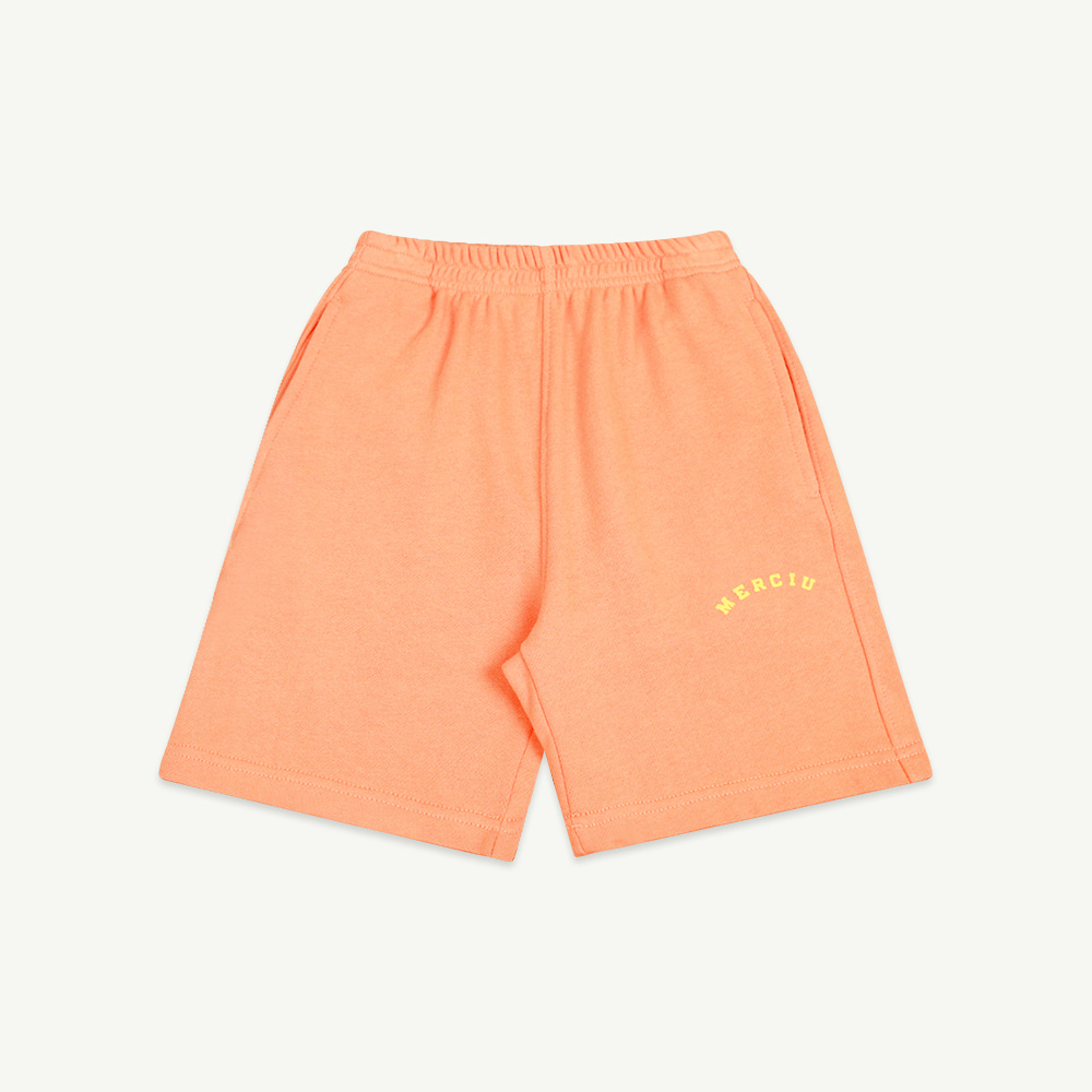 22 S/S Merciu logo shorts - orange
