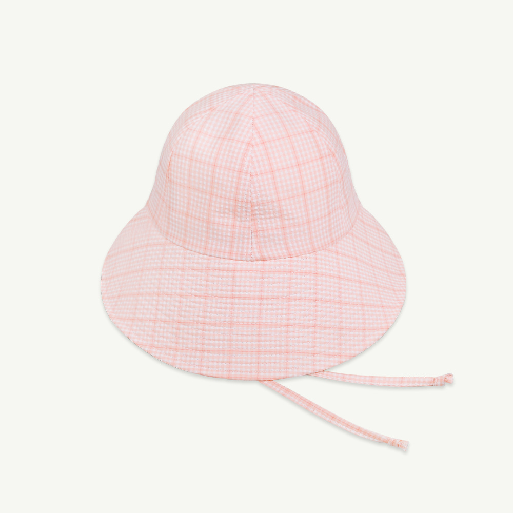 22 S/S Pink check linen hat ( 재입고 오픈, 당일 발송 )