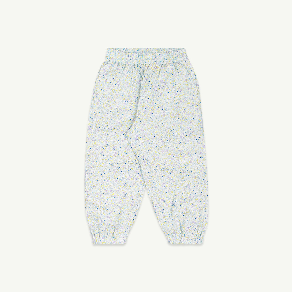 22 S/S Flower frill jogger pants - mint