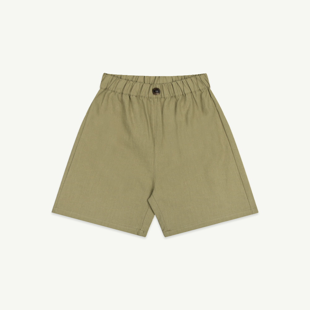 22 S/S Linen shorts - khaki