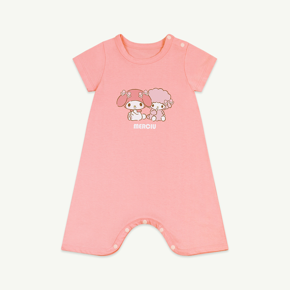 [MERCIU X My Melody] 22 S/S Short sleeve bodysuit - friends ( UP TO 30, 당일 발송 )