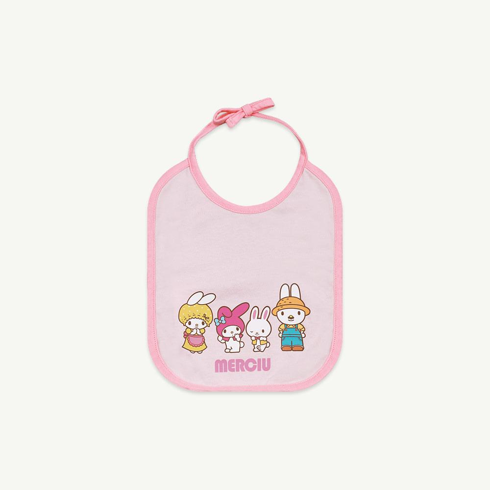 [MERCIU X My Melody] 22 S/S Baby bib - family ( UP TO 30, 당일 발송 )