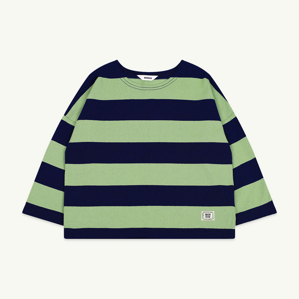 22 F/W Stripe t-shirt - green ( 2차 입고, 당일 발송 )