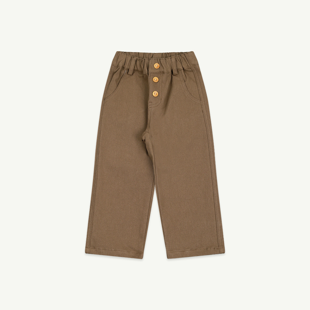22 F/W Button slim pants - brown ( 신상할인가 10월 17일까지, 당일 발송 )