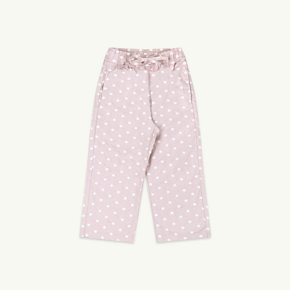 22 F/W Flower embroidery pants - pink ( 2차 입고, 당일 발송 )