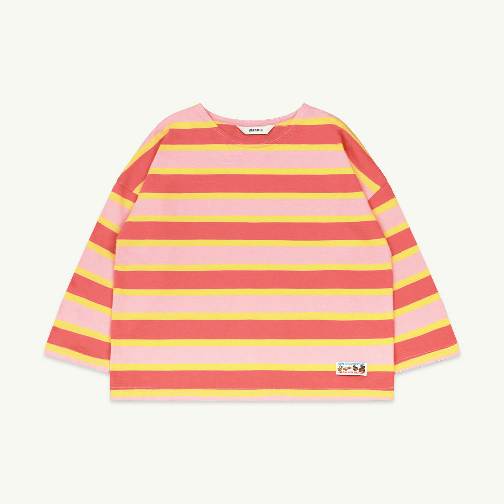 23 S/S Stripe t-shirt - pink ( 프리오더 )