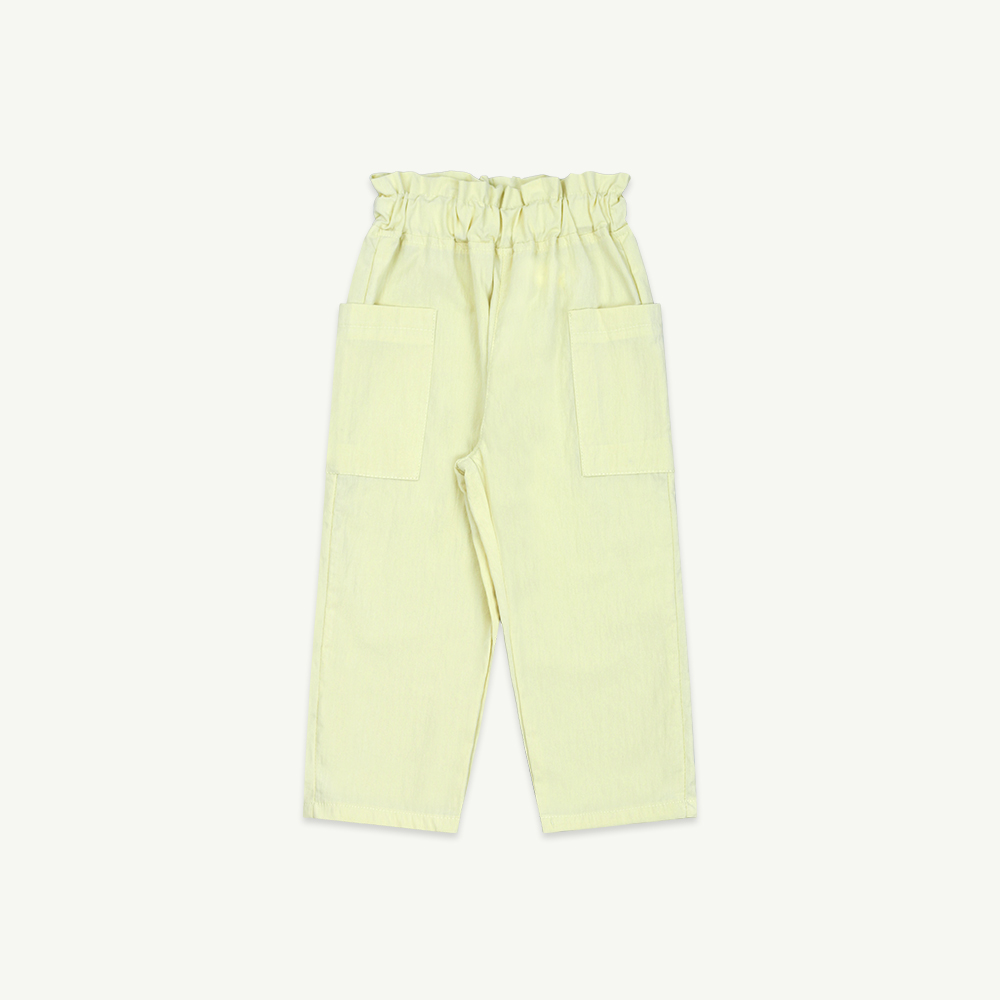 23 S/S Frill pocket pants - yellow ( 2차 프리오더 )