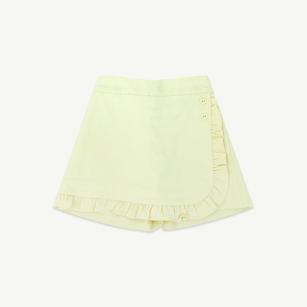 Frill skirt pants_yellow_MR24S4004