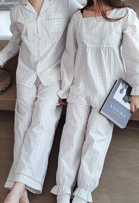 포니체크 파자마 잠옷세트-커플