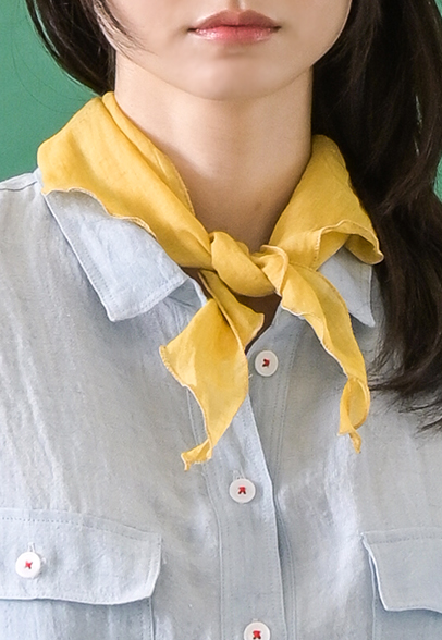 薄紗棉單色三角圍巾