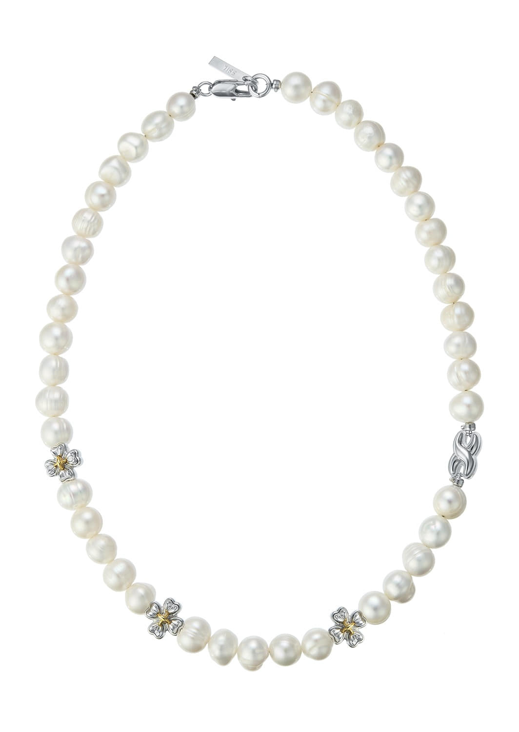 Clover Fresh-Water Pearl Collar