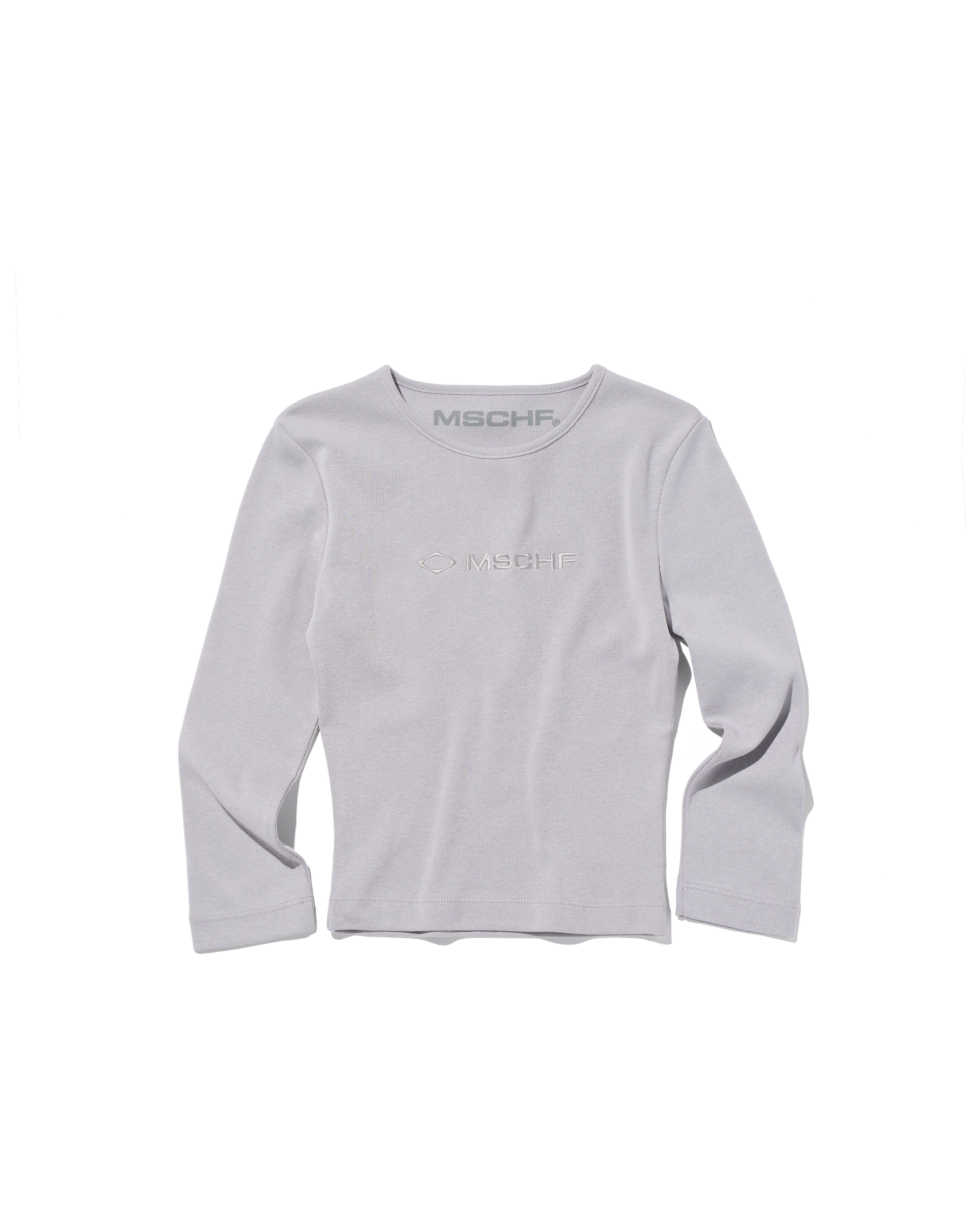 【MISCHIEF】RHOMBUS 3-QUARTER CROPPED T-SHIRT BEIGE TOP - MISCHIEF