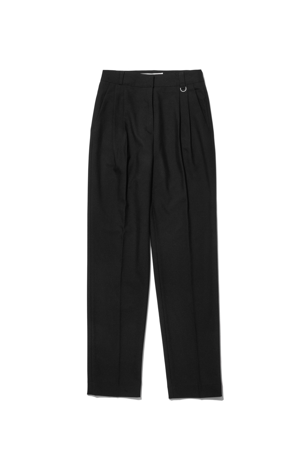 TAILORED PINTUCK TROUSERS_BLACK