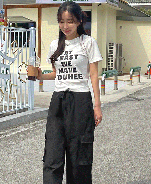 헤브 영문 반팔 티셔츠(2color)