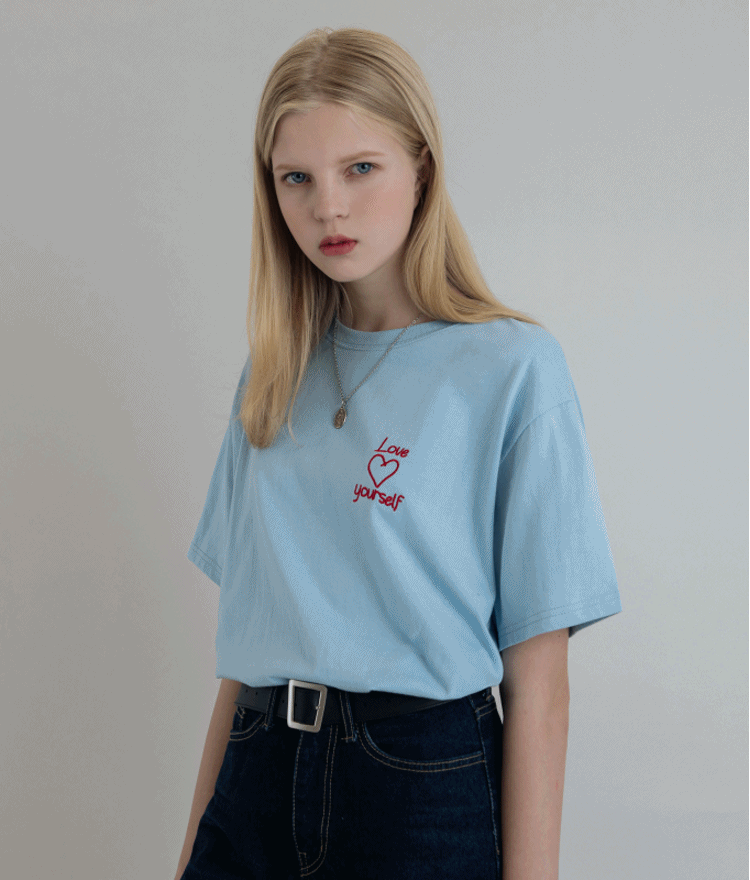 UNTITLE8LOVE YOURSELF Embroidery T-Shirt