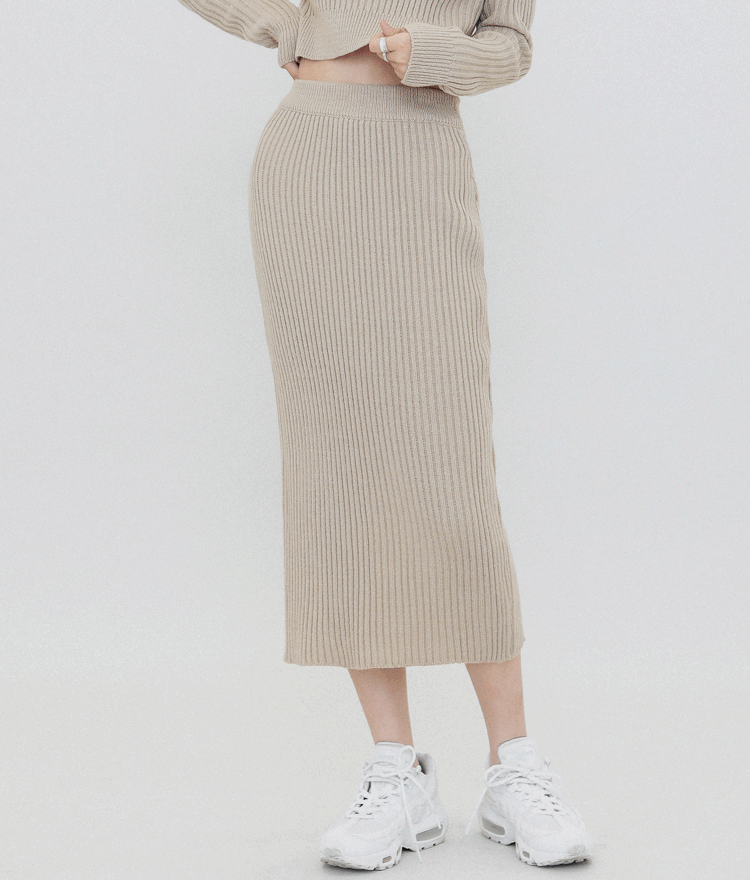 QUIETLAB Bold Knit Skirt